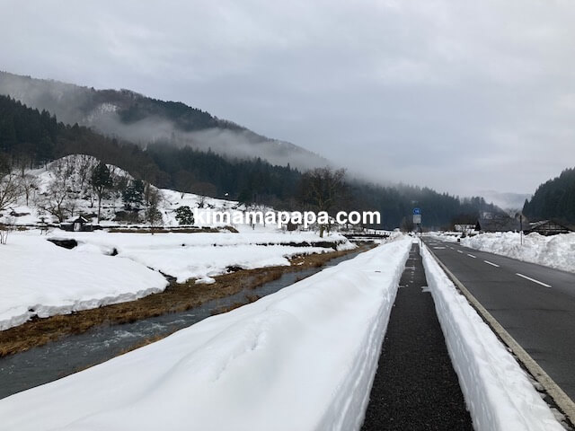冬の朝倉氏遺跡への行き方、鯖江美山線