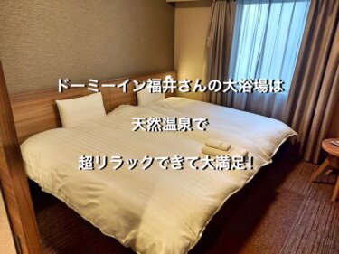 福井市のドーミーイン福井、ツインルームのベッド