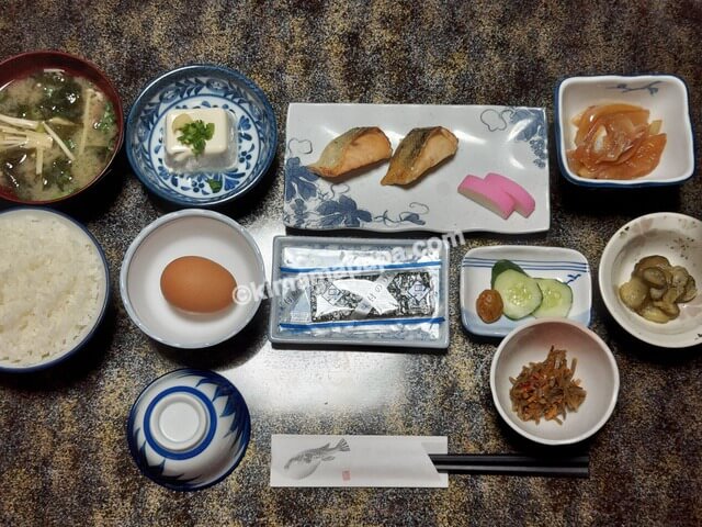 福井県小浜市、もりしたの朝食