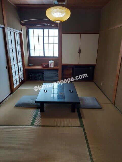 福井県大野市の扇屋、旧館お部屋の小部屋