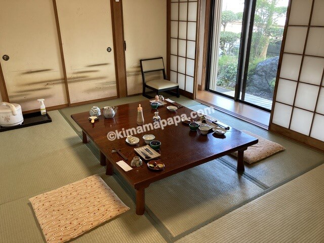 福井県若狭町、松喜の朝食お部屋