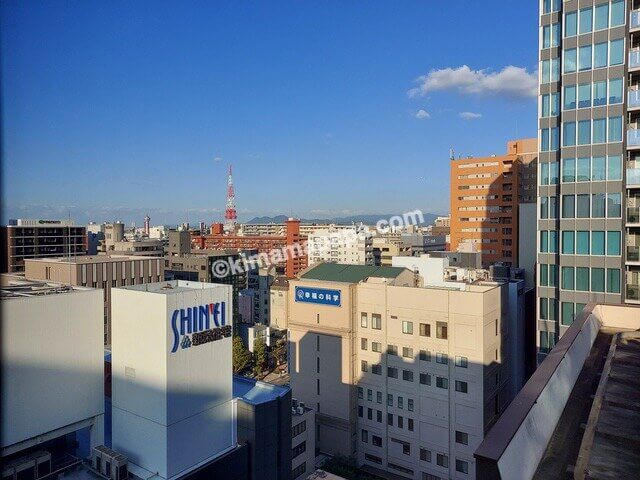 福岡県福岡市のJALシティ福岡天神、スーペリアツインルームから見える景色