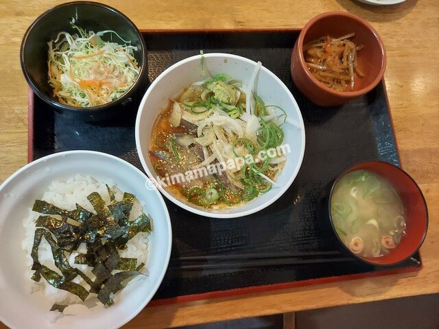 福岡県福岡市の博多ごまさば屋、ごまさば丼定食