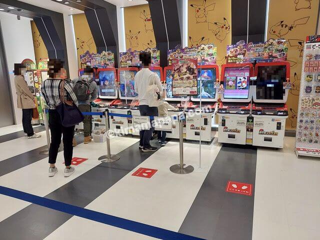 福岡県福岡市のアミュプラザ、ポケモンセンターフクオカのゲームコーナー