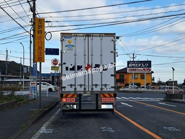 福岡県北九州市新門司、道路