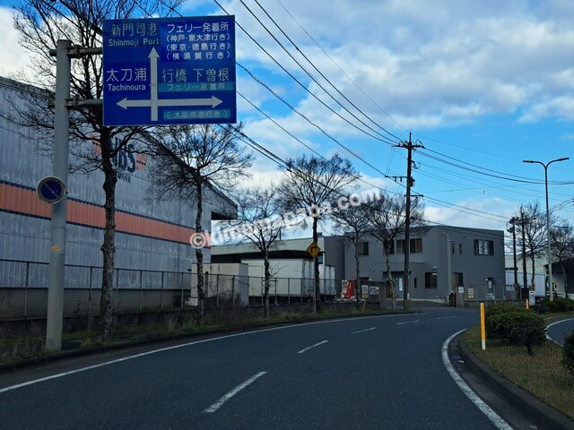 福岡県北九州市新門司、道路