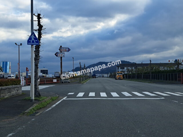 福岡県北九州市新門司、道路