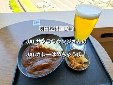 羽田第3ターミナル、4階JALサクララウンジのJAL特製オリジナルビーフカレー
