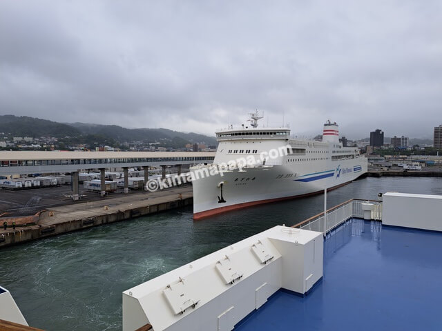 小樽港→新潟港の新日本海フェリーらべんだあの出航