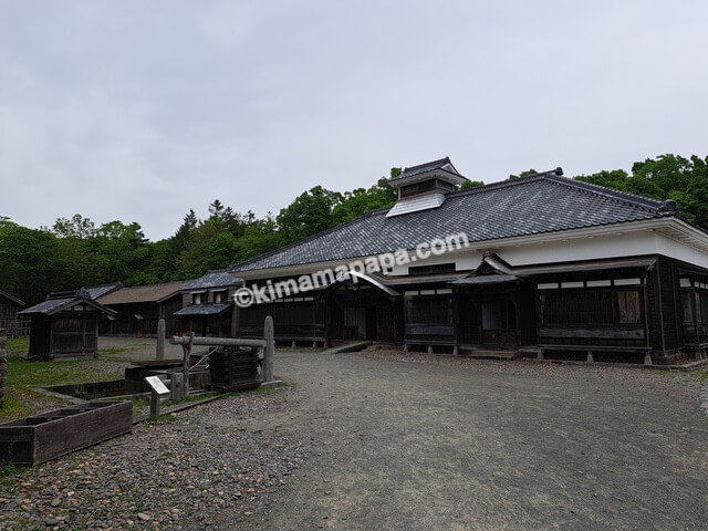 北海道札幌市の北海道開拓の村、旧青山家漁家住宅