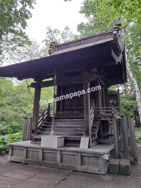 北海道札幌市の北海道開拓の村、旧信濃神社