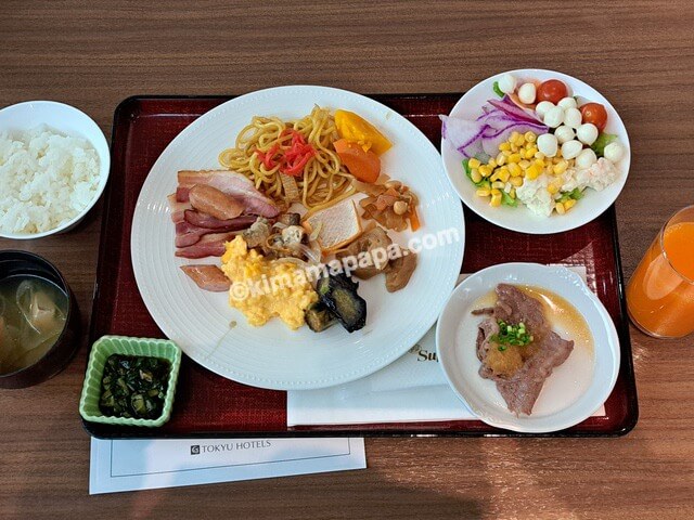 石川県金沢市、金沢東急ホテルの朝食