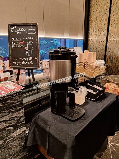 石川県金沢市の金沢東急ホテル、朝食のコーヒー