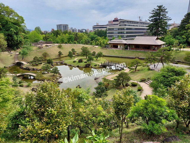 石川県金沢市、金沢城公園の玉泉院丸庭園
