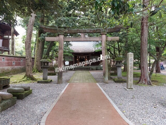 石川県金沢市、尾山神社の金谷神社