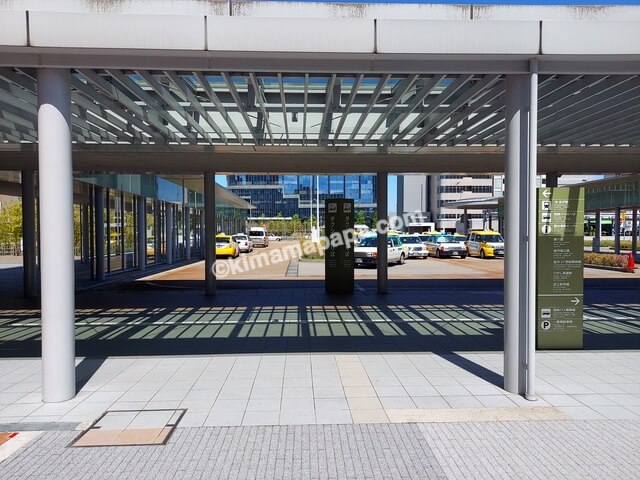 JR金沢駅、金沢港口（西口）のタクシー降り場