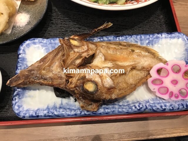 金沢、魚がし食堂の焼き魚