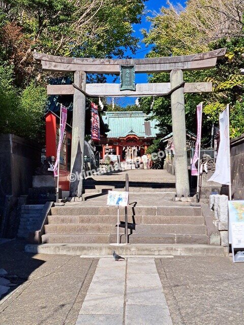 神奈川県三浦市、海南神社の鳥居