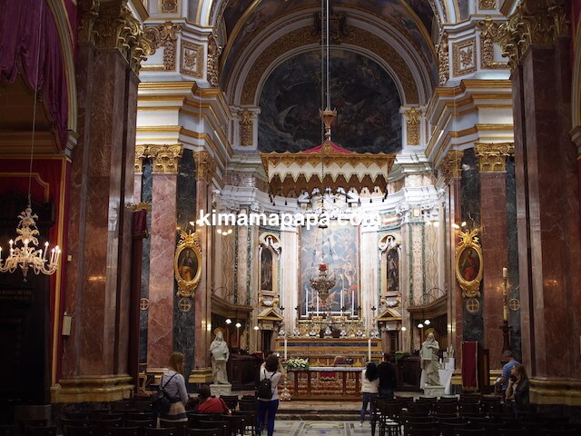 イムディーナ、聖パウロ大聖堂の内部