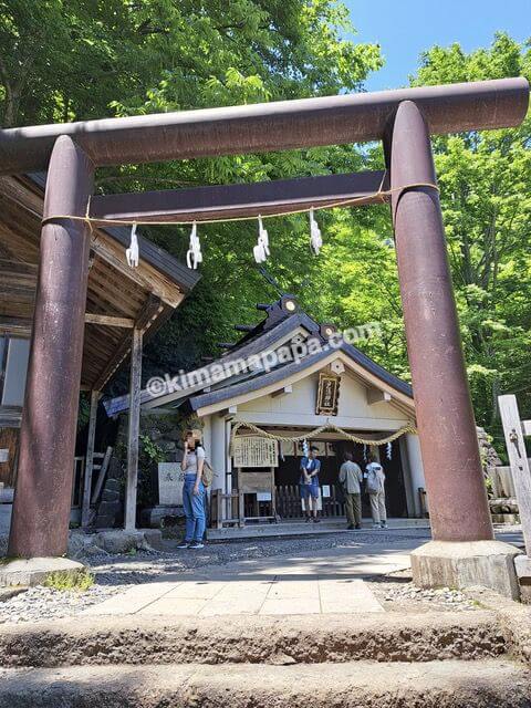 長野県長野市戸隠、戸隠神社奥社の鳥居