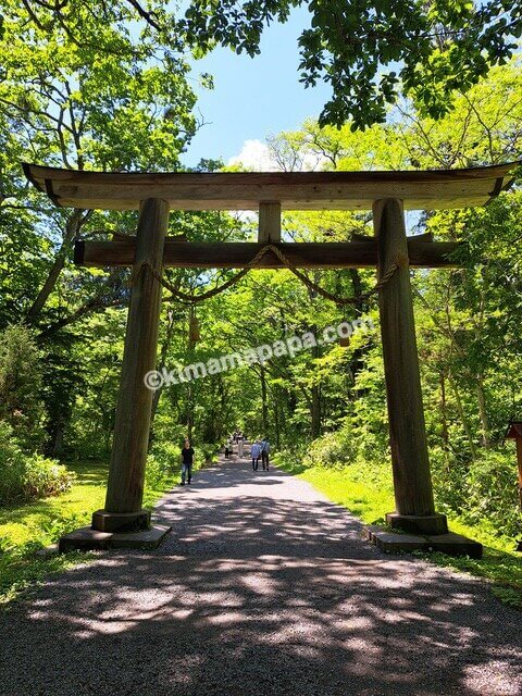 長野県長野市戸隠、戸隠神社奥社の大鳥居