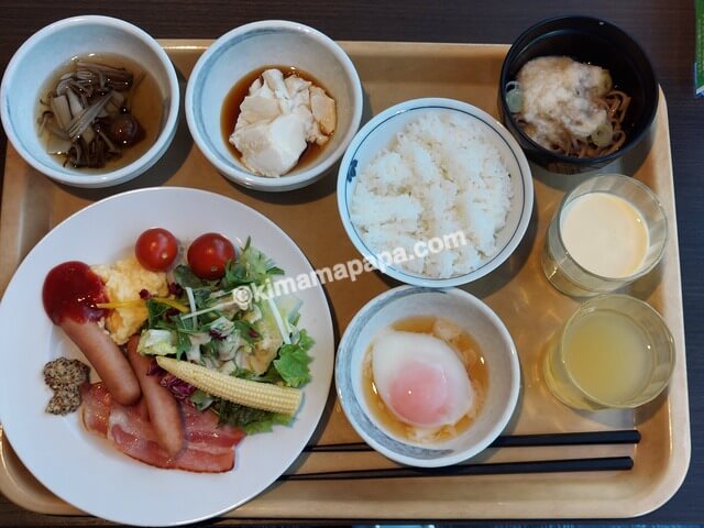 長野県上田市のルートインGrand、朝食バイキング