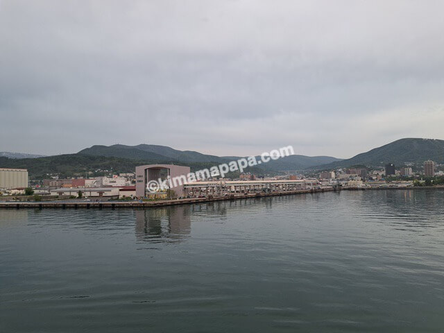 新潟港→小樽港の新日本海フェリーあざれあの入港
