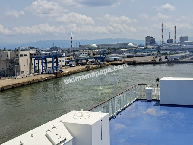 新潟港→小樽港の新日本海フェリーあざれあの出港
