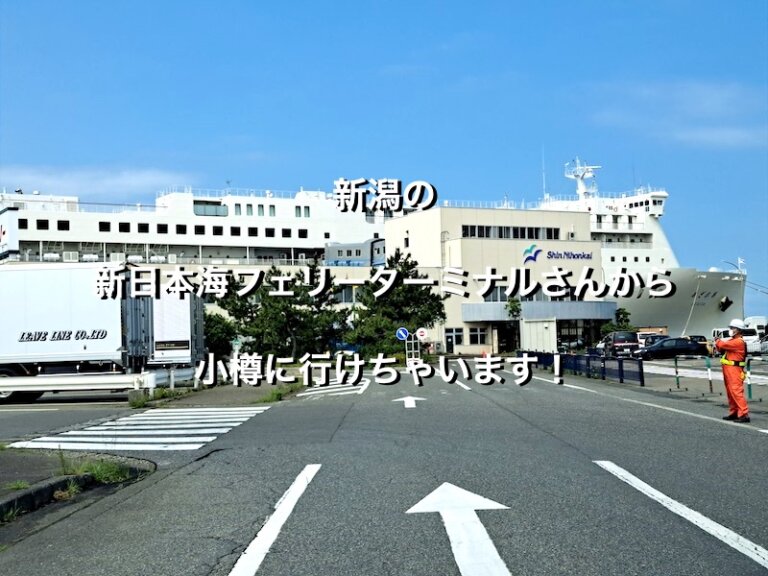 新潟県新潟市、フェリーターミナルへの道路