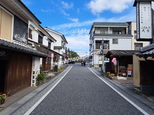 大分県日田市、薫長酒造付近