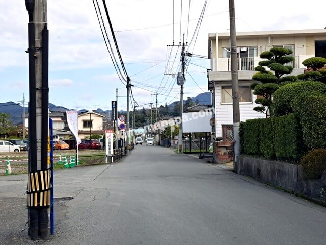 大分県日田市、豆田町への道路