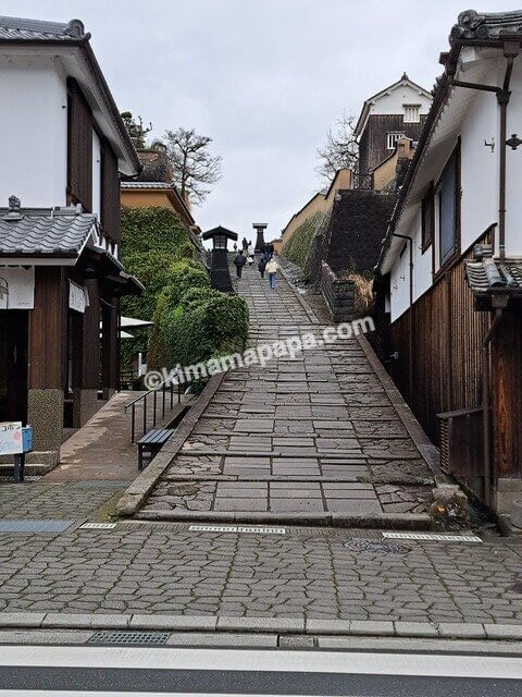 大分県杵築市、酢屋の坂
