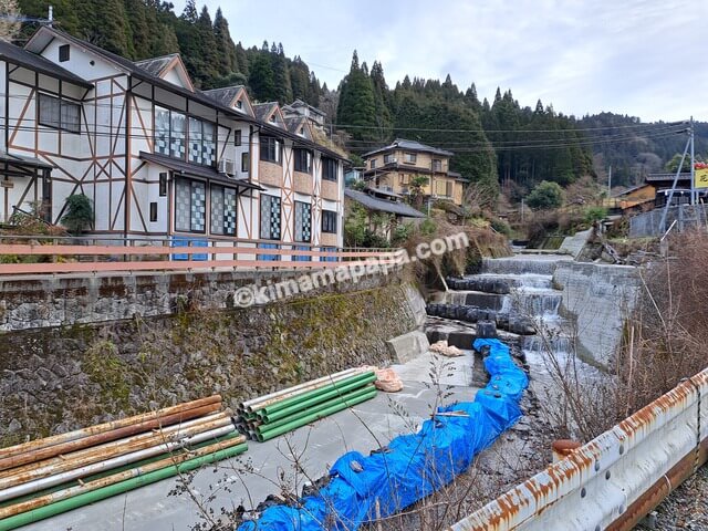 大分県湯布院町、湯平温泉街