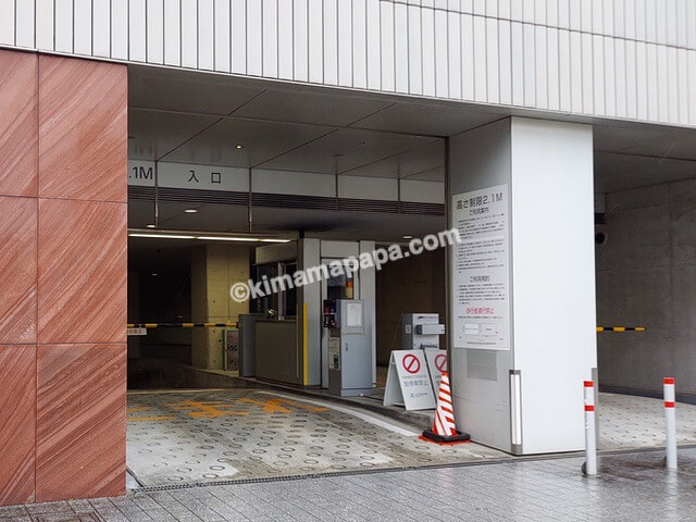 ANAクラウンプラザホテル富山の駐車場入口